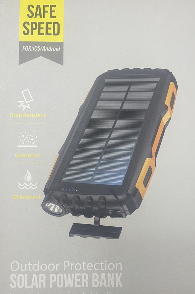 Solar Charger Power Bank 42800mAh Portable Charger External Battery