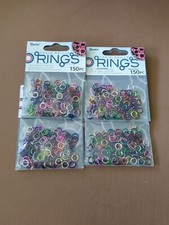 Jump Rings - Aluminum - Multicolor - 7.25mm - 150 Pcs -- Qty 4 Packages