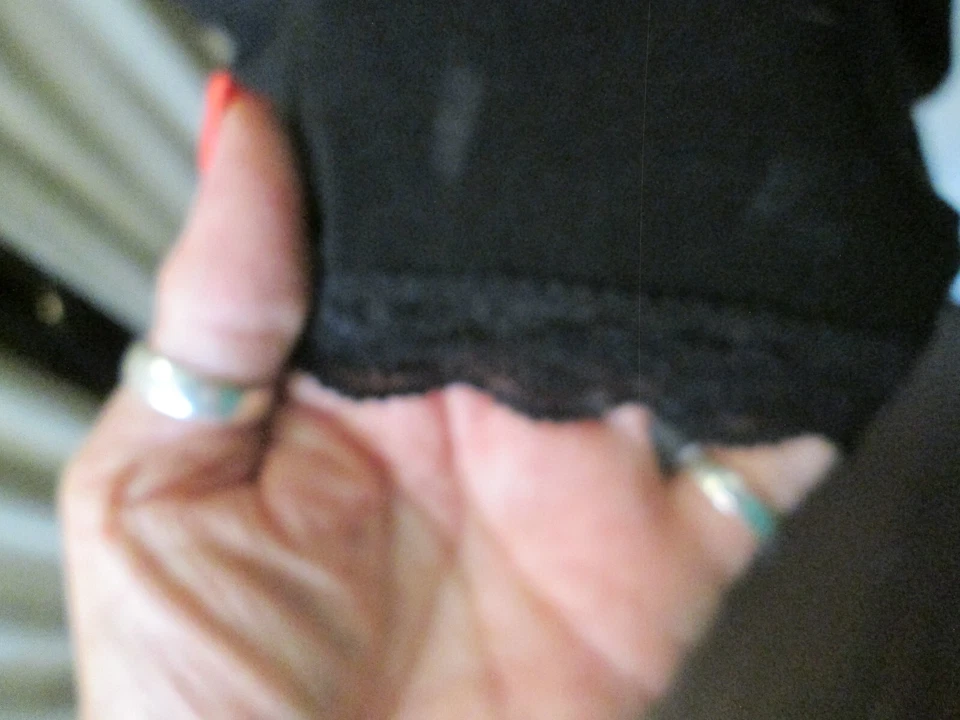 VESTIDO DE NOCHE HONEYDEW NEGRO S/S V-NK TALLA XL DOBLADILLO DE ENCAJE ¡EXCELENTE ESTADO! TELA SUAVE ACOGEDORA Foto 4 de 4