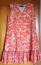 Caroline Herrera Dress 4, Orange and White, New without tag