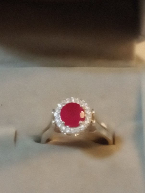 FLIP RING NATURAL GEM TESTED ROUND RUBY MAN MADE DIAMOND 4.70CT 925 SILVER SIZE7