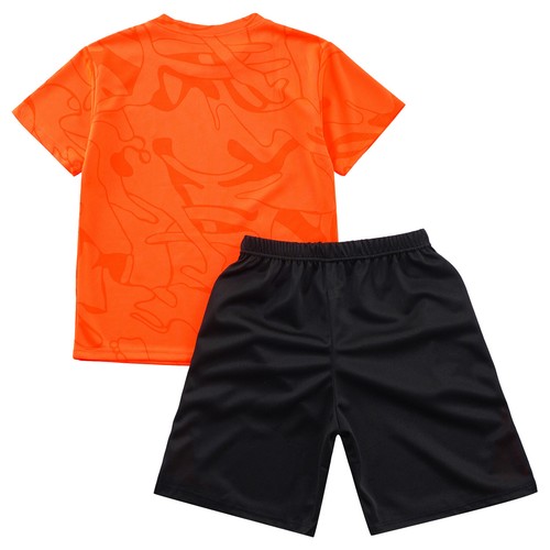 Kids Boys Activewear Play Tracksuits Stylish Outfits Summer Clothes Set School - Picture 32 of 37