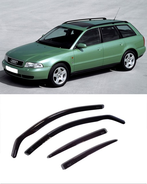 FOR AUDI A4 199501 AVANT, B5 WINDOW VISORS SUN RAIN GUARD WIND