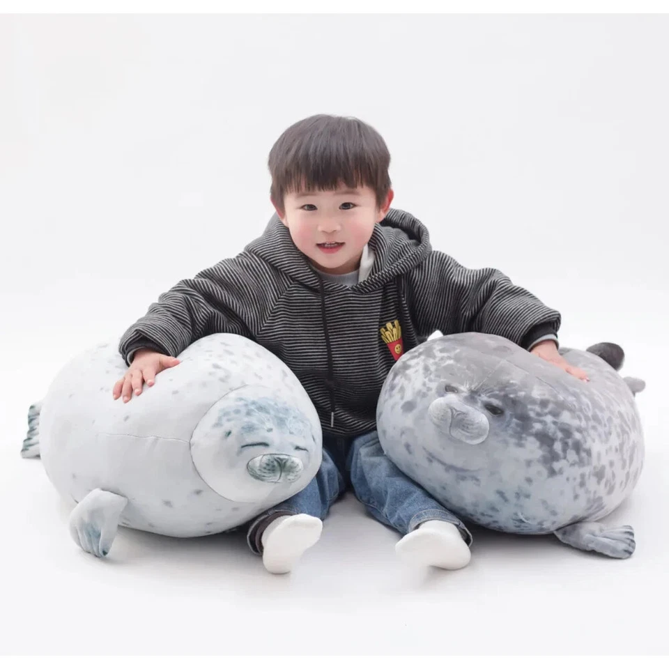 Seal Chubby Novelty Sleeping Pillow Plush Stuffed Doll Kids Girls Birthday Gifts - Image 2 of 4