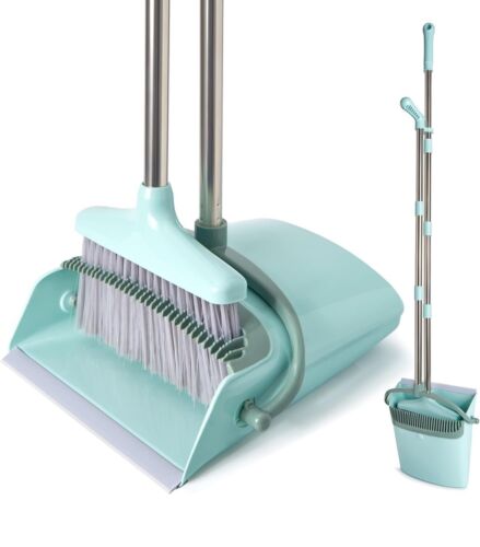 Broom and Dustpan Set for Home, Broom with Dustpan