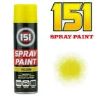 151 Yellow Aerosol Paint Spray Car Wood Metal Wall Graffiti Plastic 250ml UK