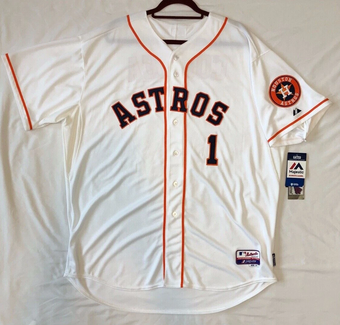 Authentic Majestic 56 3XL HOUSTON ASTROS CARLOS CORREA ON FIELD COOL BASE  Jersey