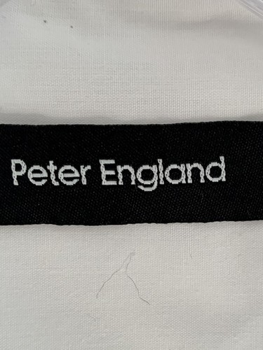 PETER ENGLAND MENS BUTTON UP WHITE LONG SLEEVES COTTON DRESS SHIRT SIZE:16/41cm - Picture 6 of 22