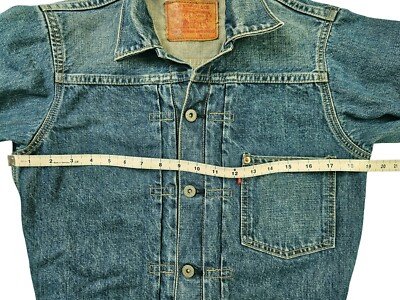 HOT VINTAGE 1940 Men REPRO LEVI'S 71506 BIG E SELVEDGE Denim