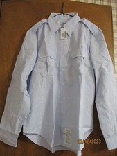 NEW - Men's AF Blue Shirt, Long Sleeve, MIL/DLA, Size 18N X 38S - in PKG