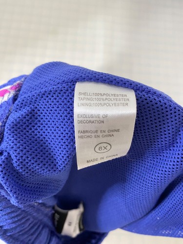 Girls 6X Mesh Athletic Shorts Nike Purple Elastic Waist Activewear - Picture 7 of 8