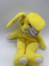Salvinos Bamm Beanos 1999 Easter Bunny Derek Jeter Bean Bag Plush Yellow Yankees