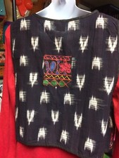 Vest Vintage Embroidered Mexico Multicolor Boho Hippie M Medium