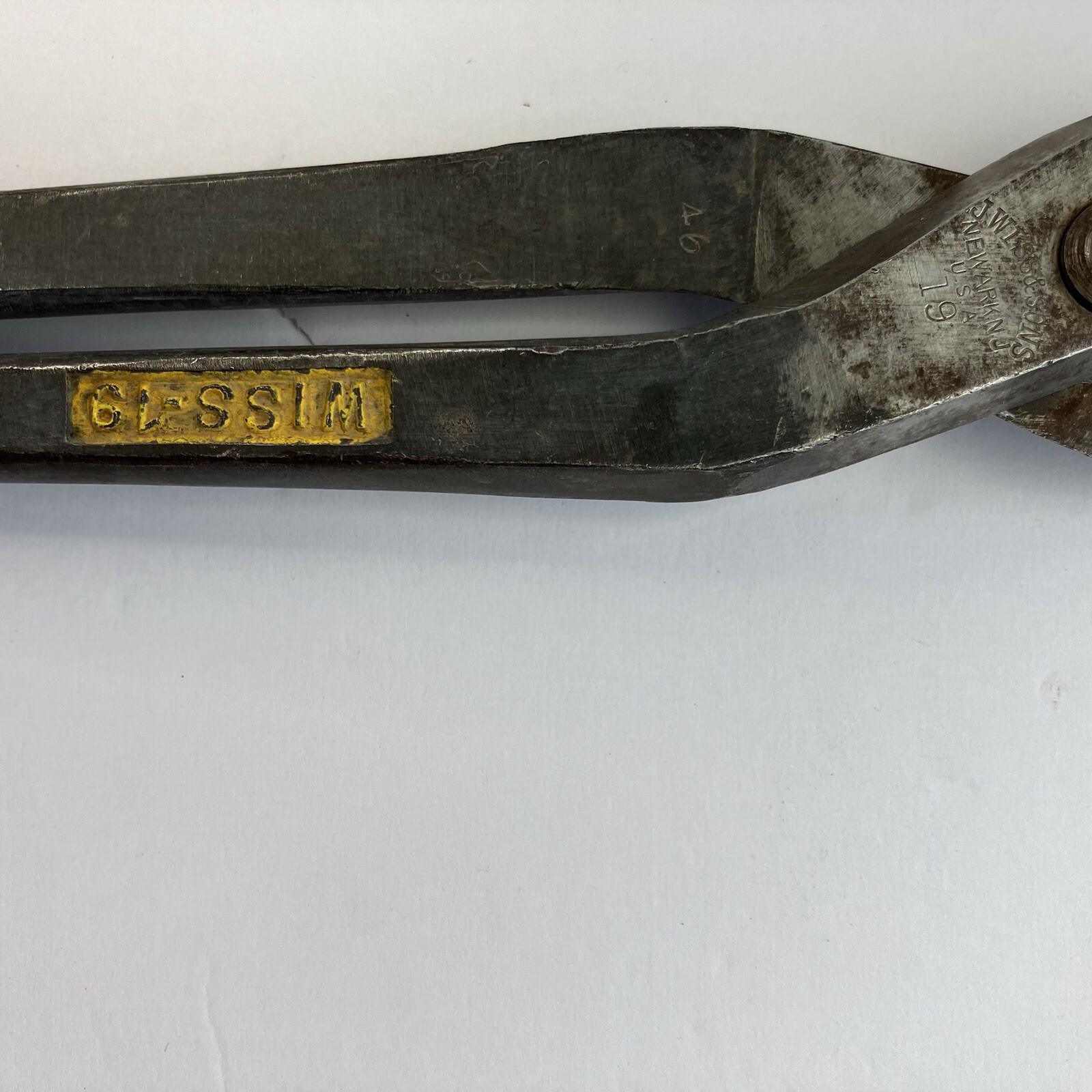 WISS No. 19 Tin Snips / Sheet Metal Shears, 12½" Vintage Tight Made in the USA