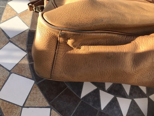 Massimo Dutti Bag Ladies 100% Tan Colour Leather Crossbody Satchel - Picture 14 of 17