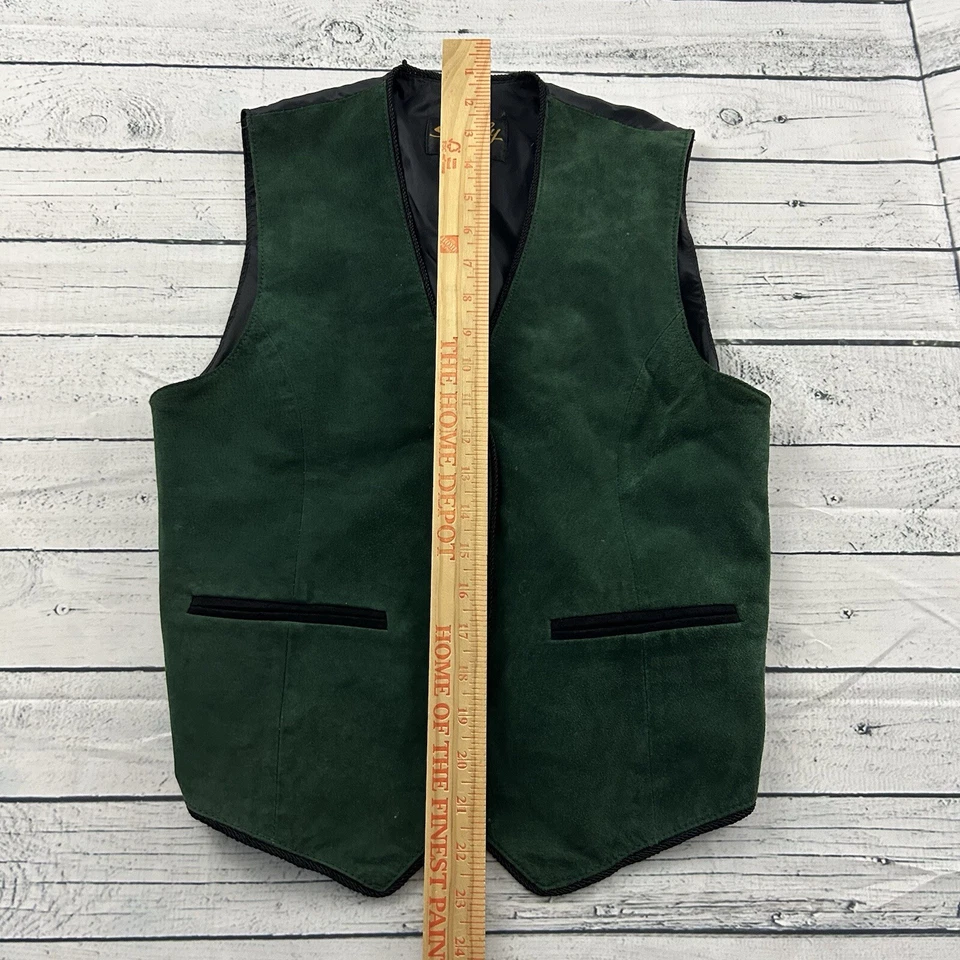 Scully Snap Button Suede Vest Women's Small Green - Image 4 of 4