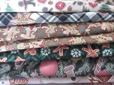 GINGERBREAD cookies house Christmas HOLIDAY Cotton quilt FABRIC U-Pick  BTHY