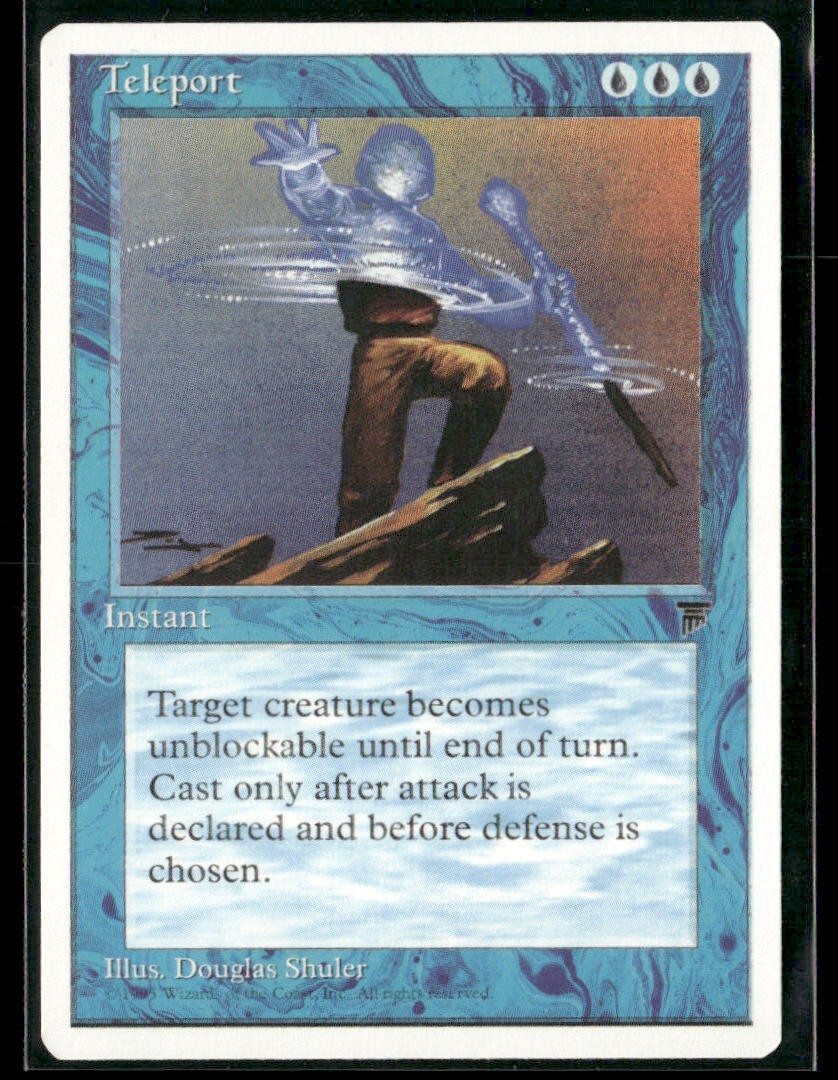 1995 Magic The Gathering - Chronicles White Border Teleport