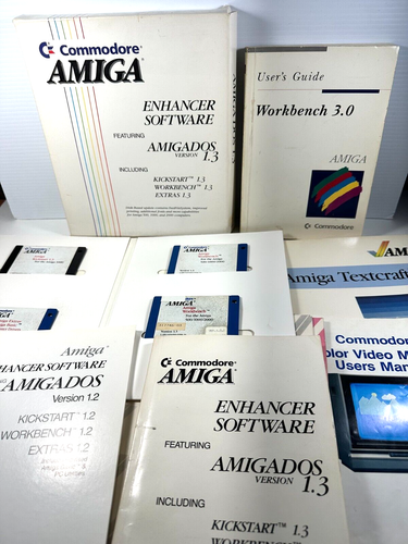 Commodore Amiga System Software Textcraft Workbench AmigaDOS Booklets