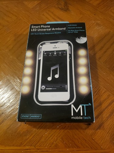 Mobile Tech Smart Phone LED Universal Armband w/ Touch Screen Responsive Window - 第 1/3 張圖片