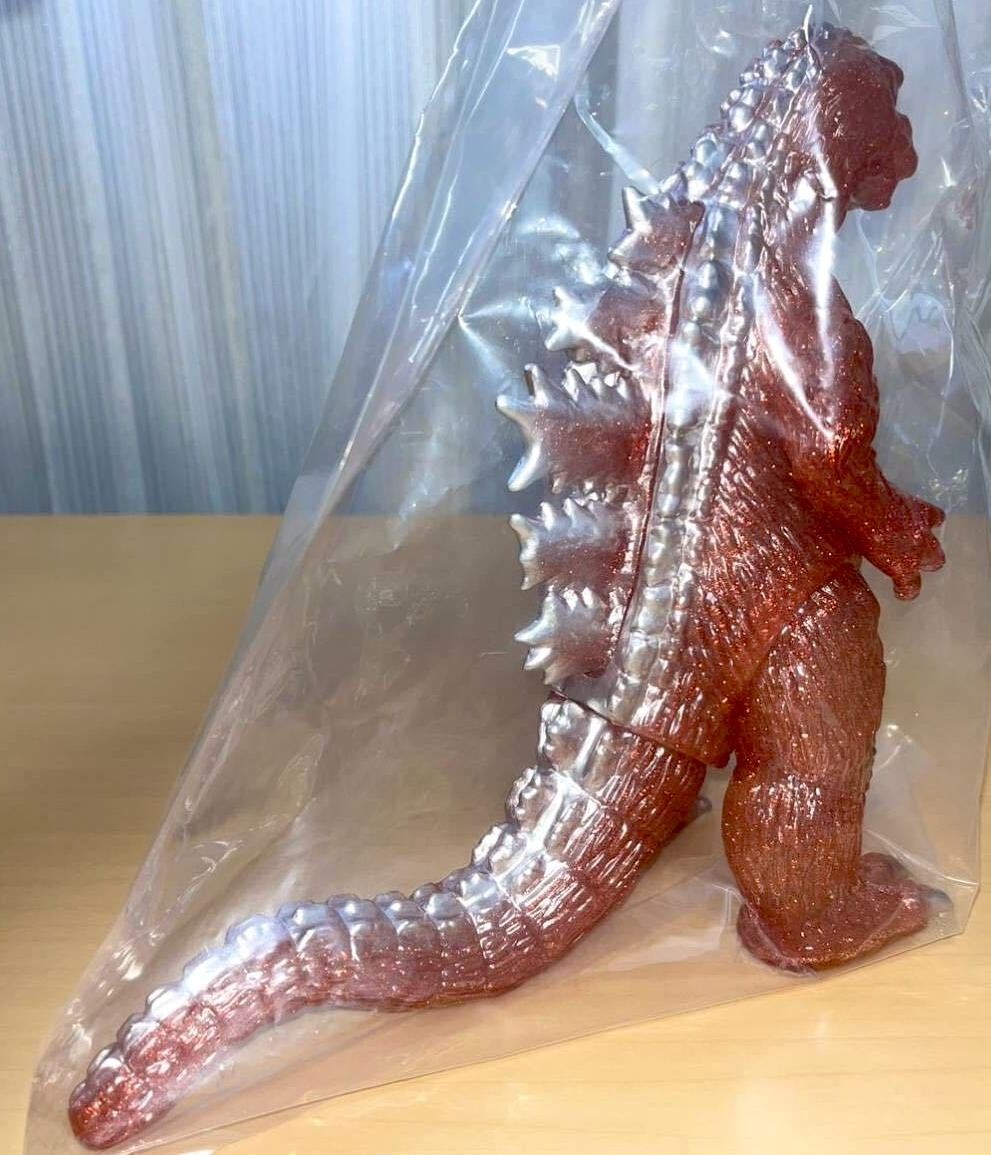 Gigabrain Godzilla 1964 Mosugoji Clear Molding Red Glitter Lame