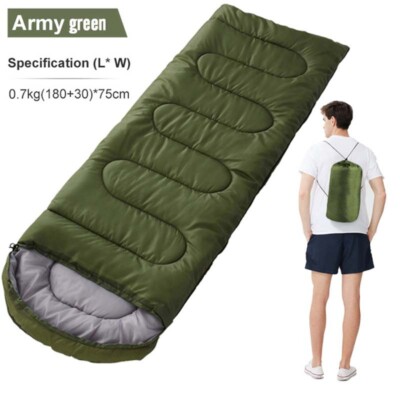 4 Jahreszeiten Schlafsack 75x210 cm   dünn & leicht für Frühling, Sommer, Herbst