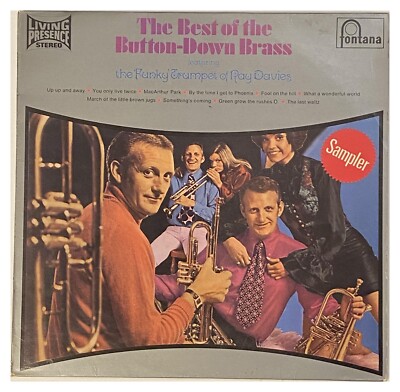Ray Davies & The Best Of The Button Down Brass Sampler  1968  Fontana SFXL56 VG+