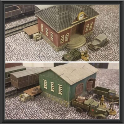 Railway Station and Warehouse 20mm 1/72