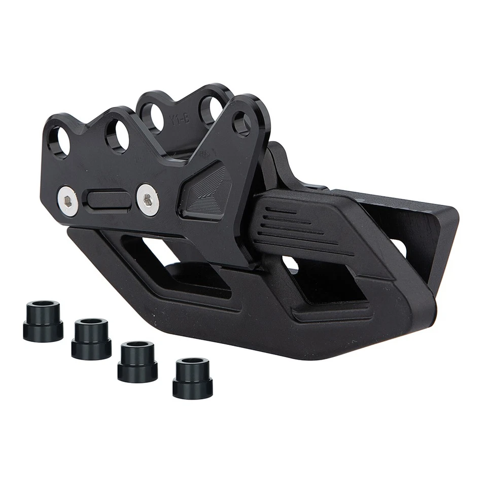 CNC Chain Guide Guard Black For Yamaha YZ125X YZ250FX YZ250X WR250F WR450FX  Foto 4 de 4