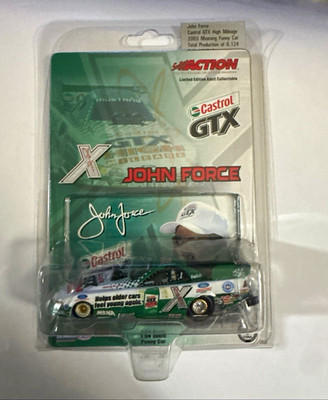 Action John Force Castrol GTX NHRA 2003 Ford Mustang Funny Car 1:24 Diecast