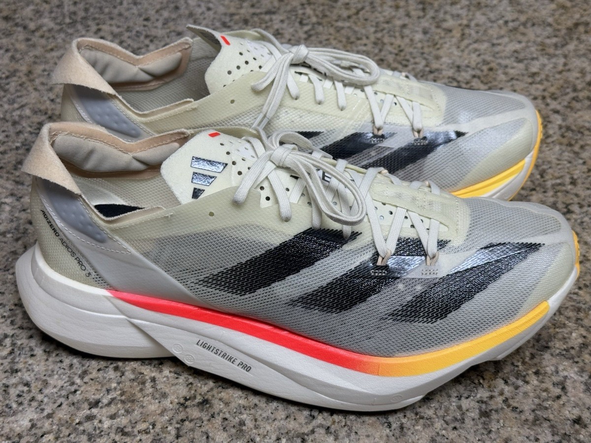 Adidas Adios Pro 3 - Ivory/ Black/ Crystal Sand (IG6442) - 9.0 Men