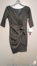 Petite "Allie" Short Techno Scuba Ruffle Long Sleeve Size 12p