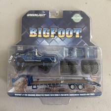 Greenlight Bigfoot #1 Ford F-250 Monster Truck on Gooseneck Trailer 1:64 30054