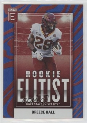 2022 Panini Donruss Elite Rookie Elitist Blue 2/10 Breece Hall #RE-6 RC 14zh
