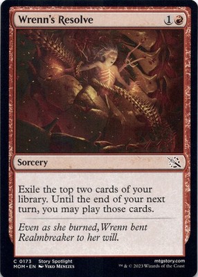 Wrenn's Resolve - March of the Machine - Magic MTG NM