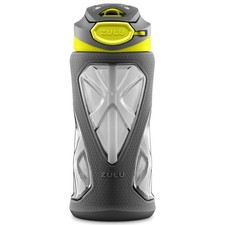 ZULU Torque 16oz Plastic Kids Water Bottle with Silicone Sleeve and Leak-Proo...