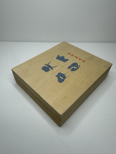 Kit timbri in gomma EAMES in scatola di legno - disegni iconici MAI USATI/RARI. - Foto 8 di 8