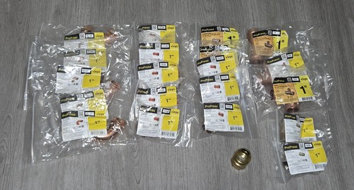 Viega ProPress 21 Fittings,5 Slip C/P ,5 Couplings W/S,5 Elbows 90°3 Tees 2 MALE