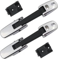 Hood Latch Strap w/Catch Bracket Chrome Compatible with Kenworth T660 T470 T3