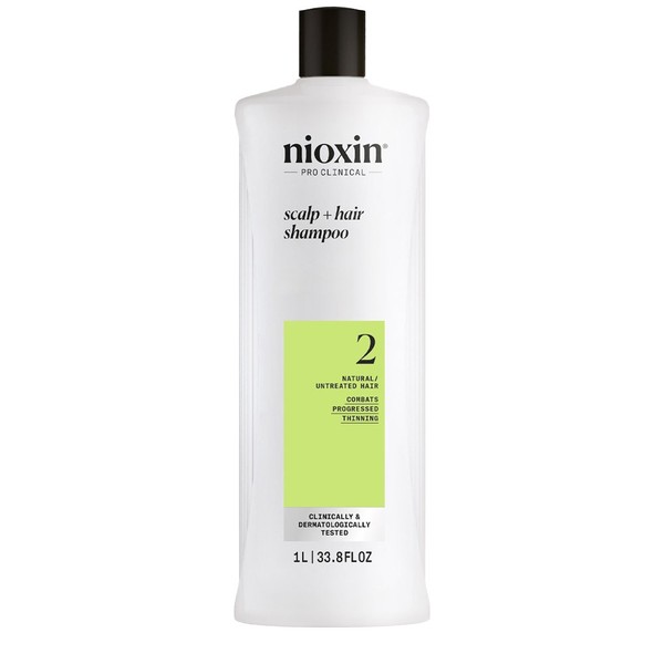 Nioxin System 2 Scalp + Hair Shampoo 1000Ml - Shampoo FüR Sehr DüNnes Haar-image