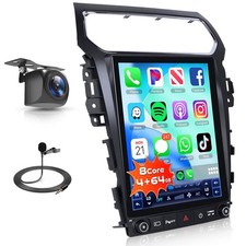 12.1" Tesla Style Android Head Unit for Ford Explorer 2011-2019 CarPlay Navi 64G