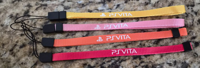 x4 Playstation Vita Wrist Strap Lanyard String PS Vita PSV 1000 2000 Red, Pink +
