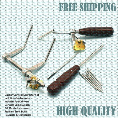 OR Grade Caspar Cervical Distractor Left Set | Spine Instrument w/ Screwdrivers