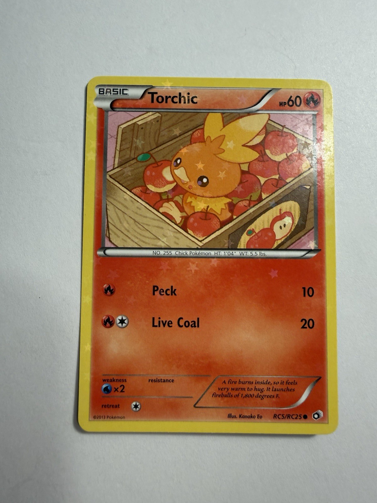 NM Torchic RC5/RC25 Legendary Treasures Radiant Collection Holo Pokemon card