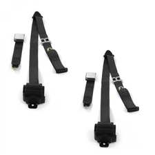 Chevy Truck 1973 - 1987  Airplane 3pt BK Retract Bucket Seat Belt Kit-2 Belts 
