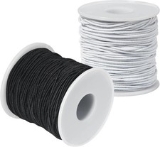 Elastic String for Bracelets Making - 2 Rolls 1.2MM Bracelet String Elastic Tot