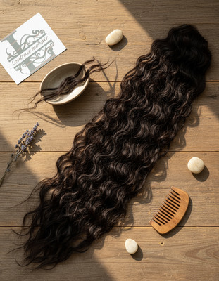Mohair für Reborn Puppe, bewurzelt. Loutrais Mohair Premium - 10 Gramm dunkelbraun