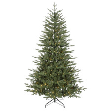Image of Dellonda Pre-Lit 5FT Hinged Christmas Tree With Warm White LED & PE/PVC Tips