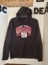 NFL New York Giants Youth Large Hoodie Sweatshirt Black Pockets Warm Pullover.