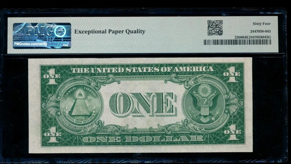 AC $1 1935A North Africa R-C block PMG 64 EPQ Fr 2306 - Image 2 of 2